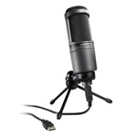 Audio-Technica AT2020USB Studio Condenser Microphone with USB Digital Output