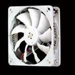 14cm white LED fan with PWM speed control from Enermax - UCCL14