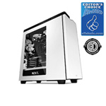 NZXT H440 Mid Tower Case White with Black Trim with Side Window
