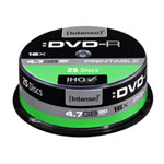 Intenso DVD-R 4.7GB Media 25 Pack Full Face Printable