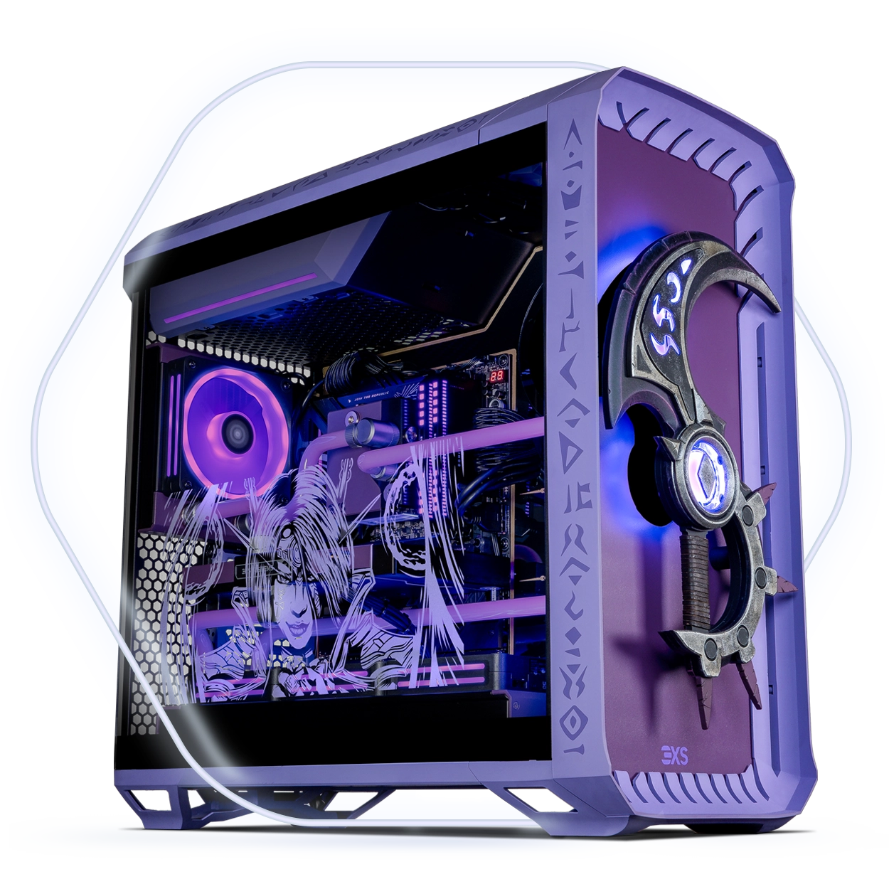 custom gaming pc warcraft themed