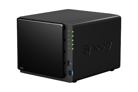 2 Bay Synology DS218J NAS, 2x 4TB Seagate IronWolf HDDs, RAID 1 LN57653 ...