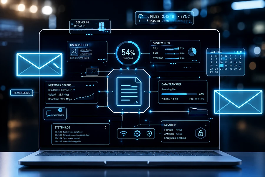 Customer service professional using AI tools to support financial clients