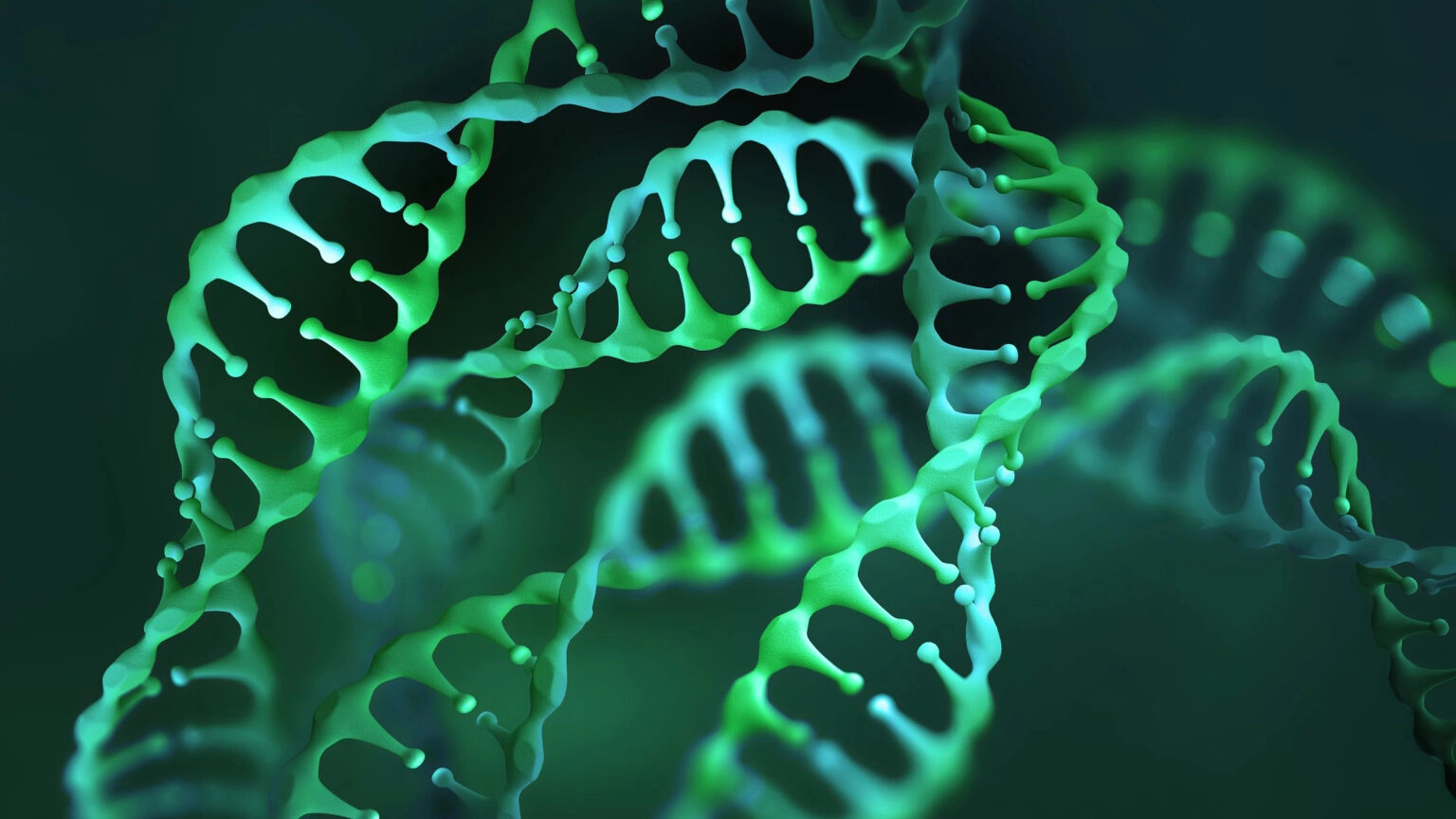 Genomics researcher reviewing anonymised sequencing data for AI-accelerated analysis
