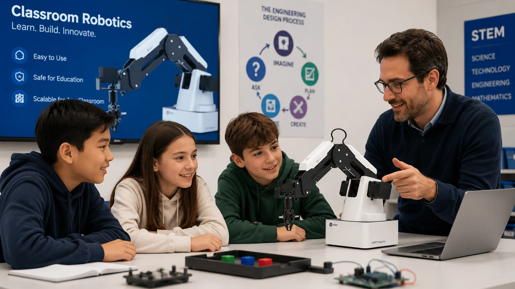 Classroom robotics learning environment