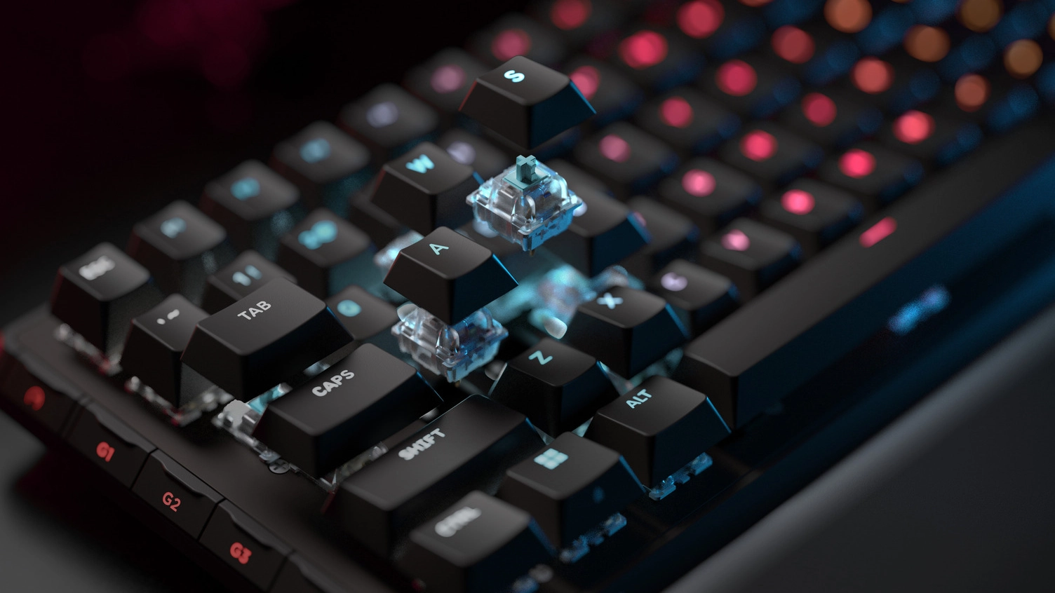 Anti-ghosting gaming keyboard