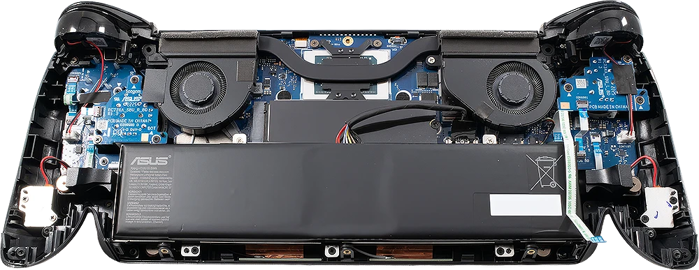 Handheld gaming console battery compartment