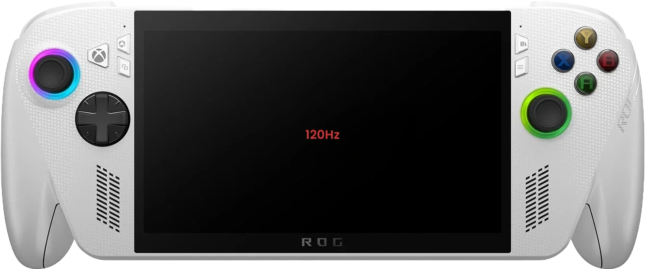 Handheld console screen refresh rate indicator