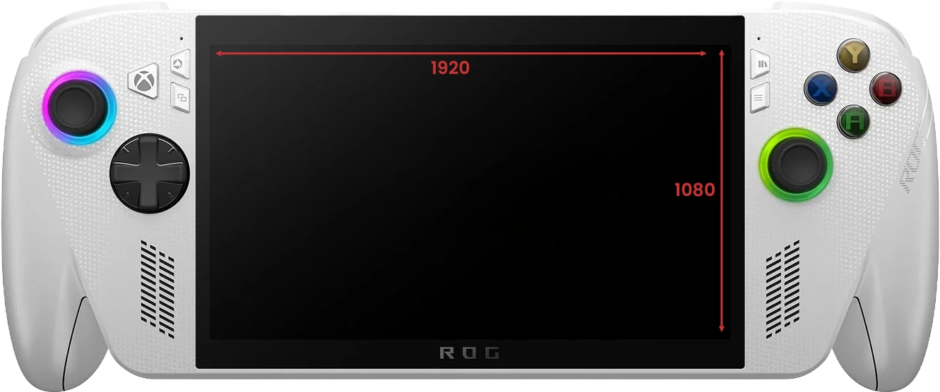 Handheld console screen resolution comparison