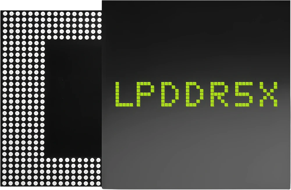 LPDDR5X RAM chip used in handheld gaming consoles