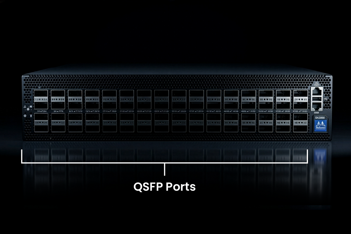 NVIDIA switch with QSFP ports