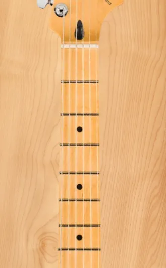 Maple guitar neck and fretboard