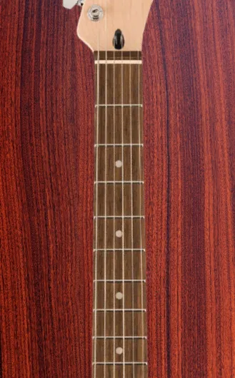 Rosewood guitar fretboard