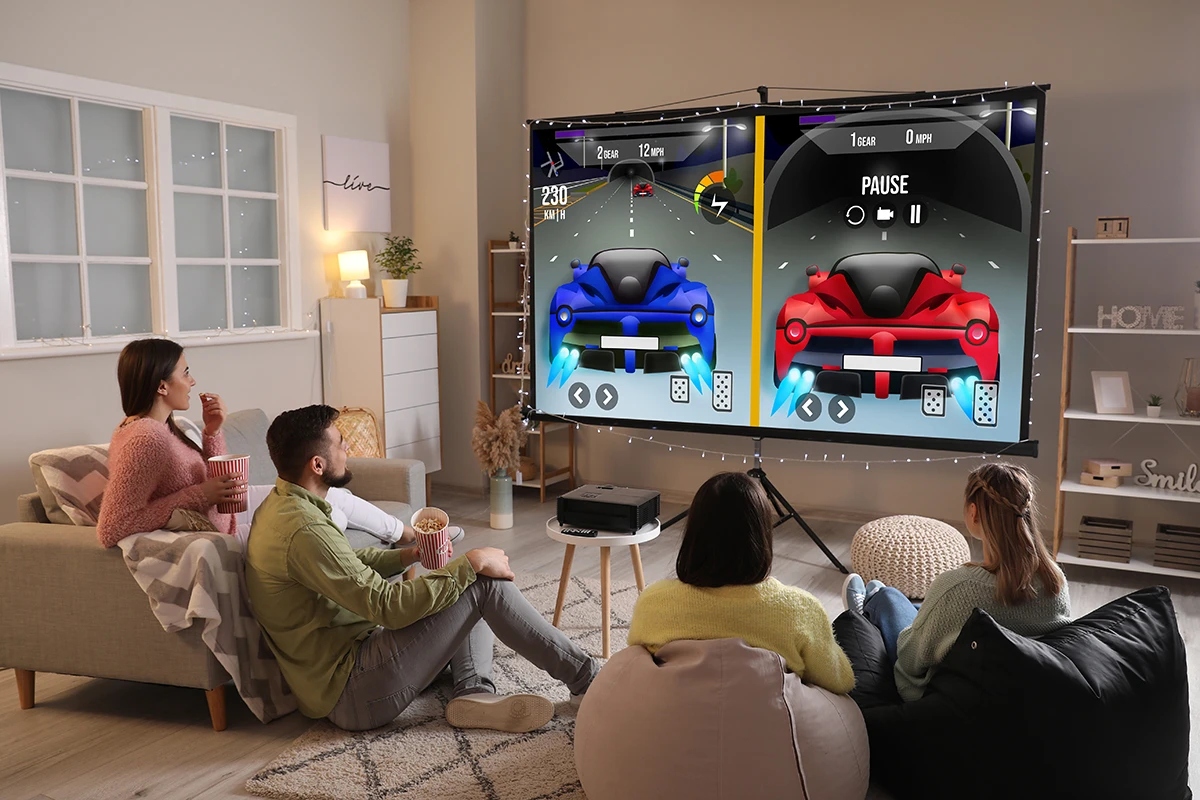 Projector used for gaming