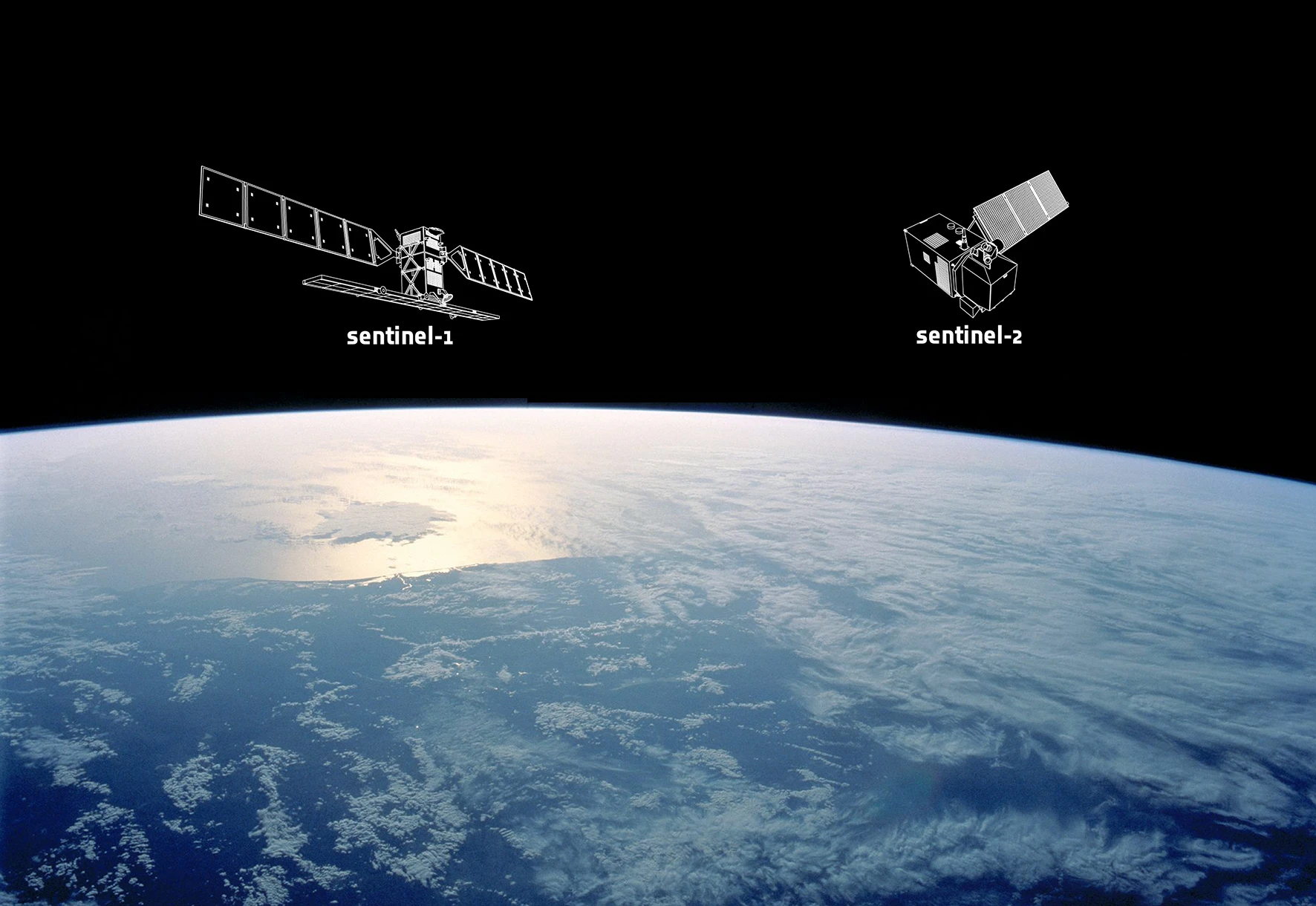 Satellite imagery used in SAR-FM project