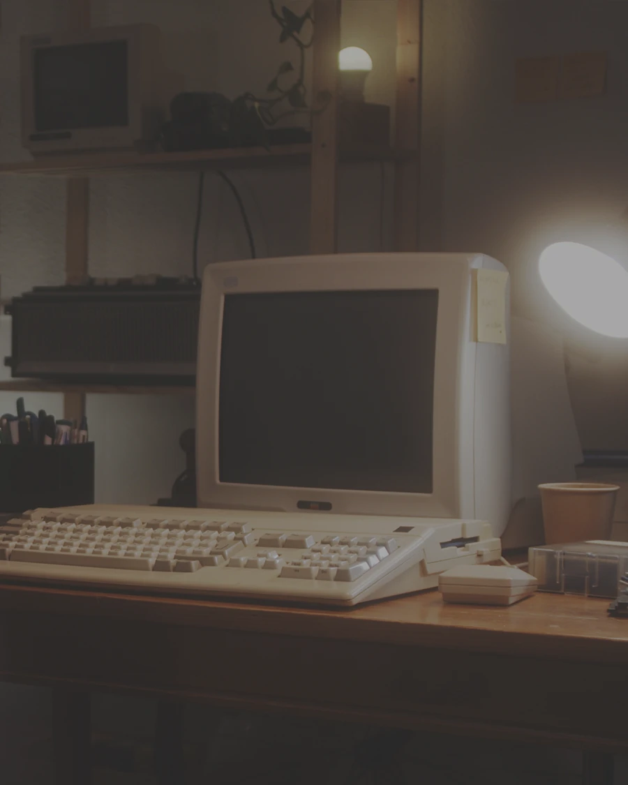 image of a 1980s pc