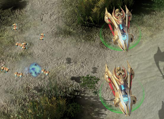 Starcraft II Protoss Carriers