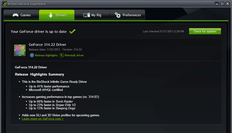NVIDIA GeForce Experience