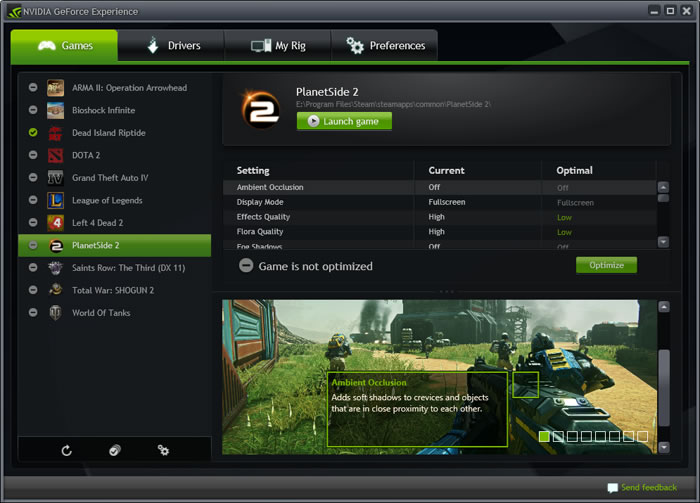 NVIDIA GeForce Experience