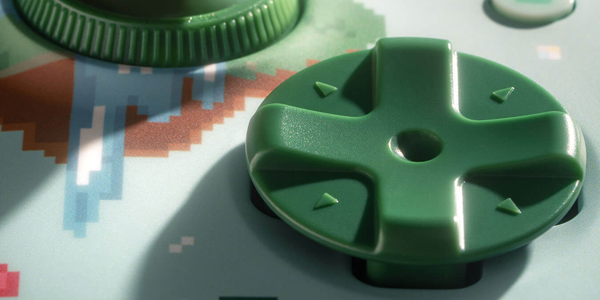 Close up image of the disc D-pad.