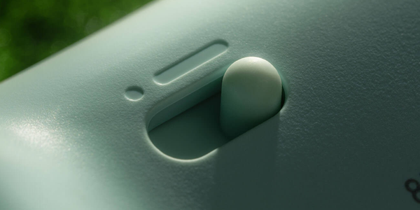 Close up image of trigger stop switch.