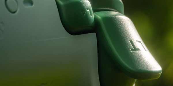 Close up image of bumpers on controller.