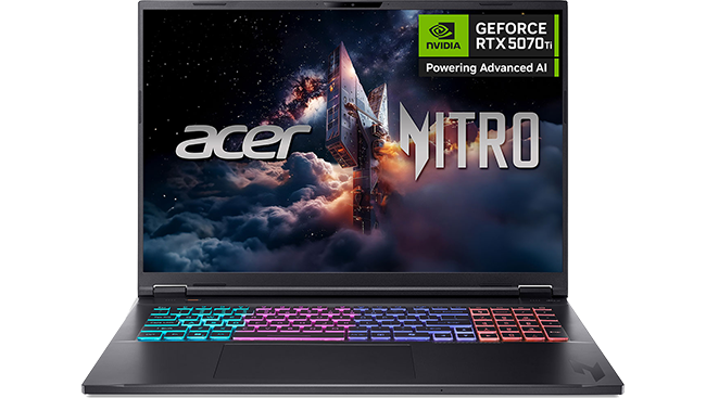 ai Acer Nitro 18 AI AN18-61 WQXGA IPS 165Hz Ryzen AI 9 RTX 5070 Ti