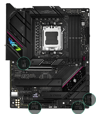 ASUS B650-A M/B＆Ryzen 7800x3D AMD Ryzen 7 7800X3D CPU + ASUS ROG Strix B650E-F GAMING WIFI