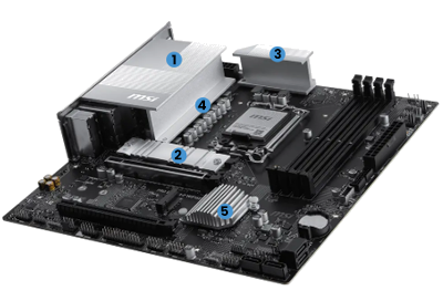 Massive Cooling heatsinks