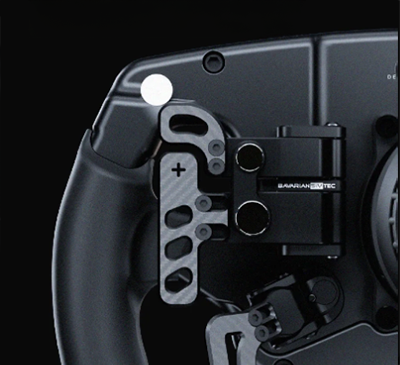 Paddles under the Omega Pro V2 wheel