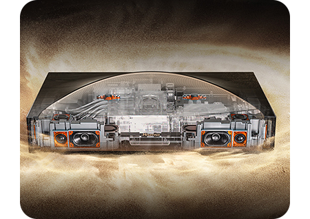 Image of the internals of the Hisense projector