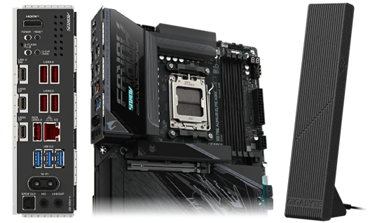  X870E AORUS ELITE X3D  Connectivity & Networking Options