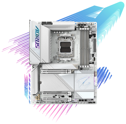 Gigabyte AMD X870E AORUS PRO ICE AM5 DDR5 PCIe 5.0 ATX