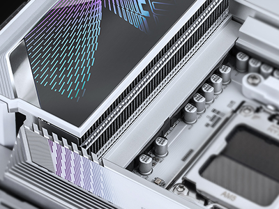 High-coverage MOSFETs with integrated molded heatsinks.