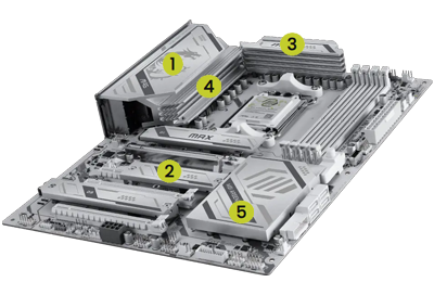 Massive Cooling heatsinks