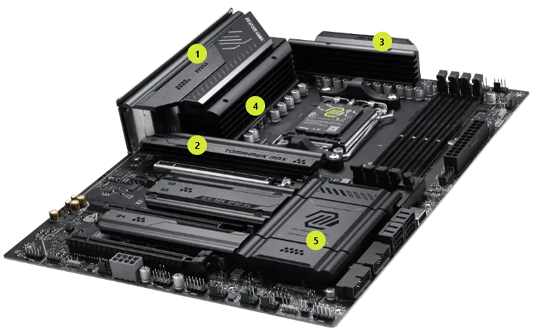 Massive Cooling heatsinks
