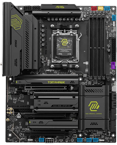 AMD Ryzen 7 9800X3D OEM CPU + MSI MAG X870E TOMAHAWK WIFI7 DDR5 Motherboard Bundle