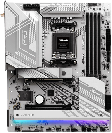 ASRock PRO RS WIFI X870 DDR5 AM5 Motherboard for Ryzen 8000/9000 Series