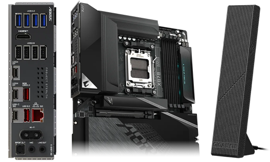  X870 AORUS STEALTH Connectivity & Networking Options