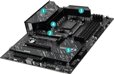 Massive Cooling heatsinks