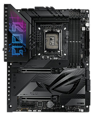 ASUS ROG MAXIMUS Intel Z790 DARK HERO DDR5 PCIe 5.0 ATX Motherboard LN141513 ROG MAXIMUS Z790 DARK HERO SCAN UK