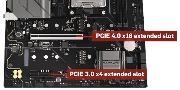 PULSE A620AM motherboard, highlighting PCIe 4.0/3.0 slots.