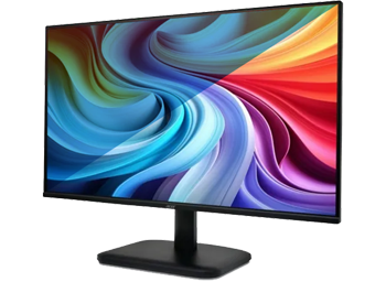 3/4 image of monitor with a blue overlay over the screen