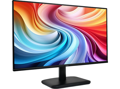 3/4 view of the monitor