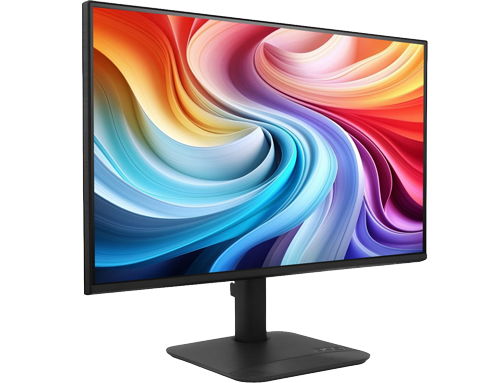 3/4 view of the monitor
