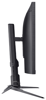 Side view of monitor