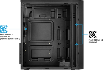 AeroCool CS-1103 Mid Tower PC Case LN104228 - ACCM-PC10014.11 | SCAN UK