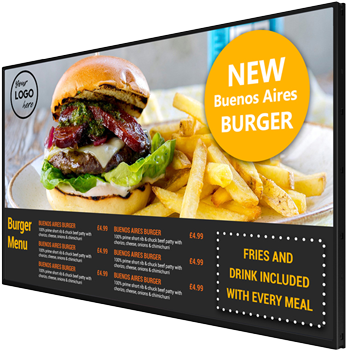 43 Inch Menu Display for Retail by Allsee