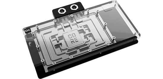 Image of the Core cooler showing off the core logo