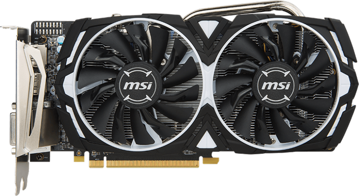 MSI AMD Radeon RX 570 4GB ARMOR OC Graphics Card LN79974 - Radeon RX 570 ARMOR 4G OC | SCAN UK